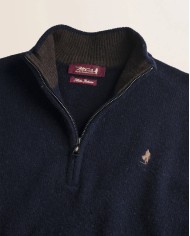 MCS MAGLIONE MEZZA ZIP IN LAMBSWOOL