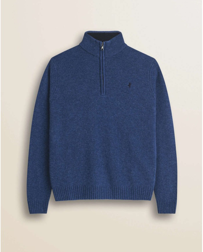 MCS MAGLIONE MEZZA ZIP IN LAMBSWOOL
