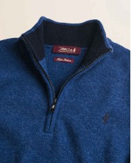 MCS MAGLIONE MEZZA ZIP IN LAMBSWOOL