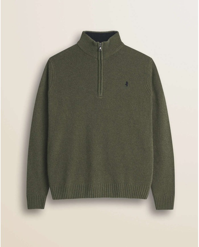 MCS MAGLIONE MEZZA ZIP IN LAMBSWOOL