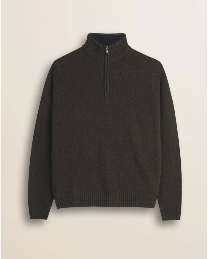 MCS MAGLIONE MEZZA ZIP IN LAMBSWOOL