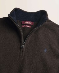 MCS MAGLIONE MEZZA ZIP IN LAMBSWOOL