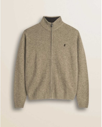 MCS MAGLIONE FULL ZIP IN LAMBSWOOL