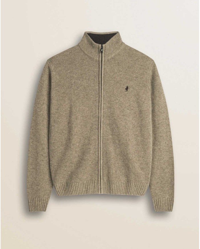 MCS MAGLIONE FULL ZIP IN LAMBSWOOL