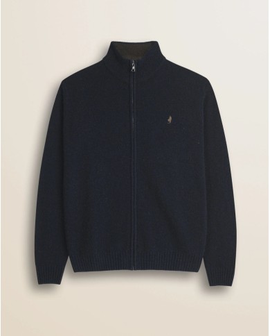 MCS MAGLIONE FULL ZIP IN LAMBSWOOL