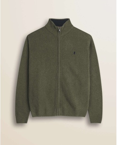 MCS MAGLIONE FULL ZIP IN LAMBSWOOL