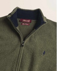 MCS MAGLIONE FULL ZIP IN LAMBSWOOL