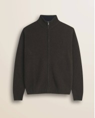 MCS MAGLIONE FULL ZIP IN LAMBSWOOL