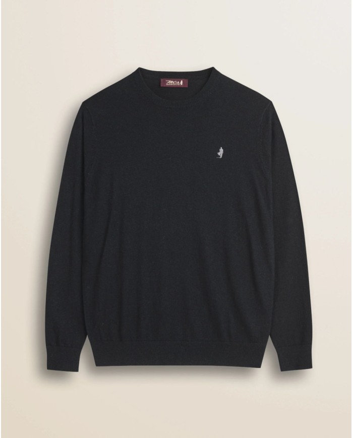 MCS MAGLIA GIROCOLLO IN COTONE E LANA