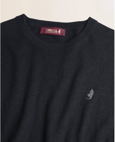 MCS MAGLIA GIROCOLLO IN COTONE E LANA