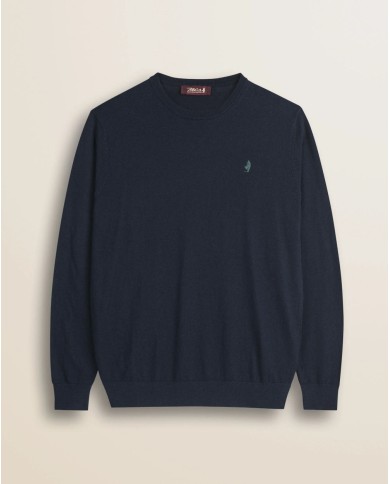 MCS MAGLIA GIROCOLLO IN COTONE E LANA