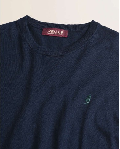 MCS MAGLIA GIROCOLLO IN COTONE E LANA