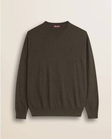 MCS MAGLIA GIROCOLLO IN COTONE E LANA