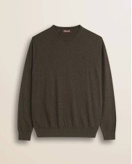 MCS MAGLIA GIROCOLLO IN COTONE E LANA