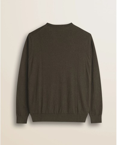 MCS MAGLIA GIROCOLLO IN COTONE E LANA