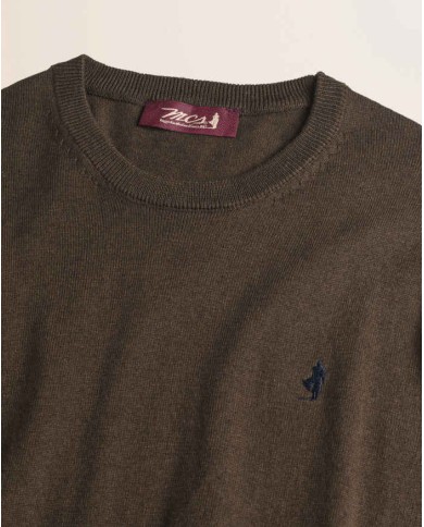 MCS MAGLIA GIROCOLLO IN COTONE E LANA