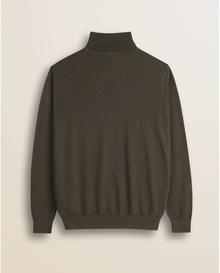 MCS MAGLIA DOLCEVITA IN COTONE E LANA