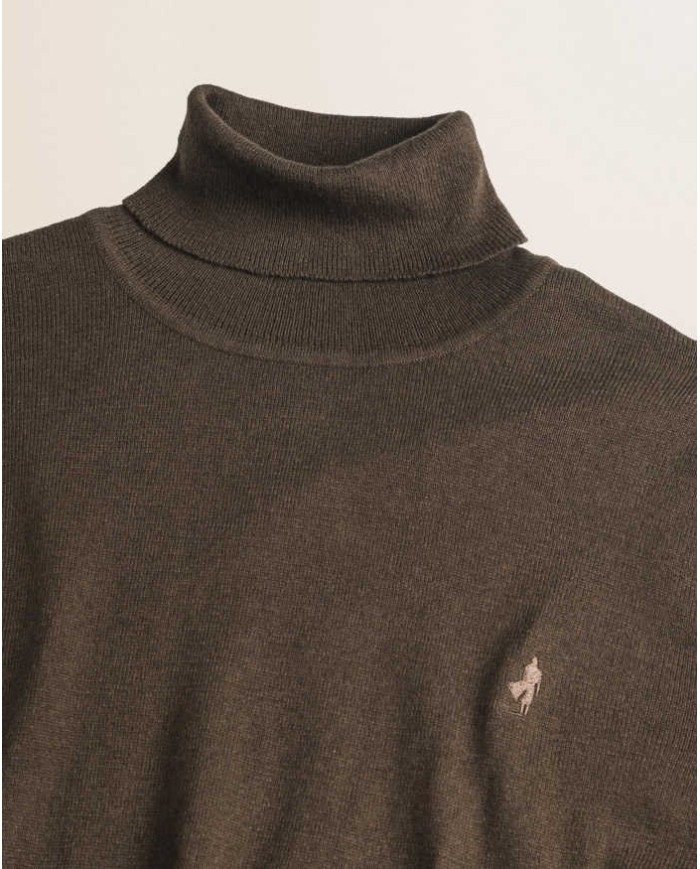 MCS MAGLIA DOLCEVITA IN COTONE E LANA