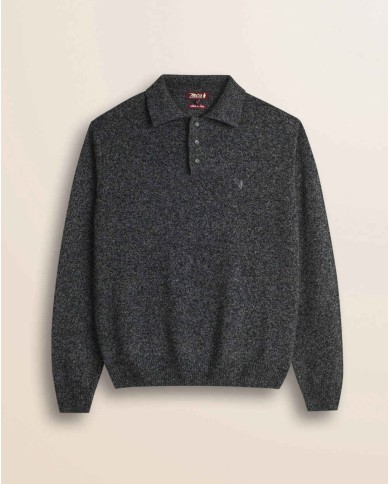MCS POLO IN MAGLIA LAMBSWOOL MOULINÉ