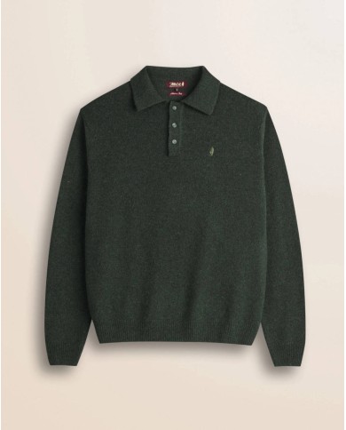 MCS POLO IN MAGLIA LAMBSWOOL MOULINÉ
