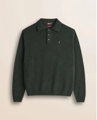 MCS POLO IN MAGLIA LAMBSWOOL MOULINÉ
