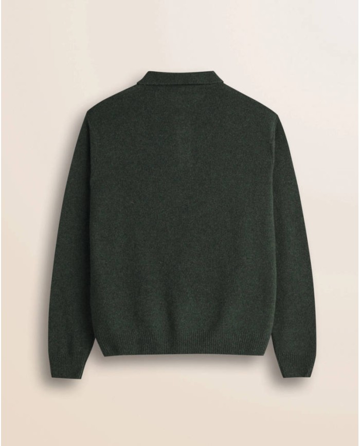 MCS POLO IN MAGLIA LAMBSWOOL MOULINÉ