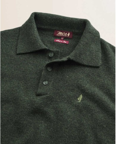 MCS POLO IN MAGLIA LAMBSWOOL MOULINÉ