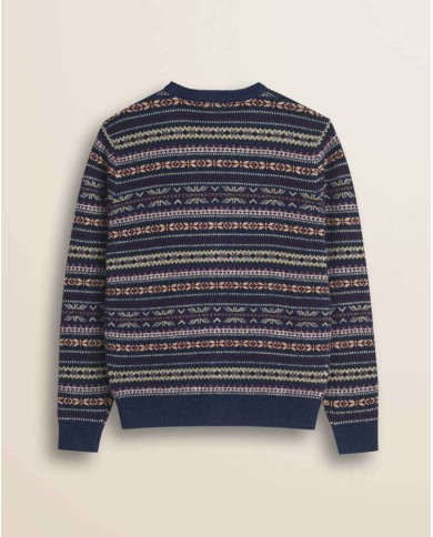 MCS CARDIGAN FAIR ISLE IN MISTO LANA
