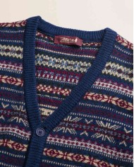 MCS CARDIGAN FAIR ISLE IN MISTO LANA