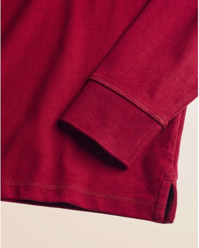 MCS POLO IN JERSEY CON COLLO IN VELLUTO A COSTE