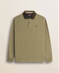 MCS POLO IN JERSEY CON COLLO IN VELLUTO A COSTE