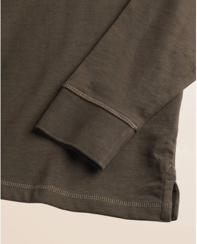 MCS POLO IN JERSEY CON COLLO IN VELLUTO A COSTE