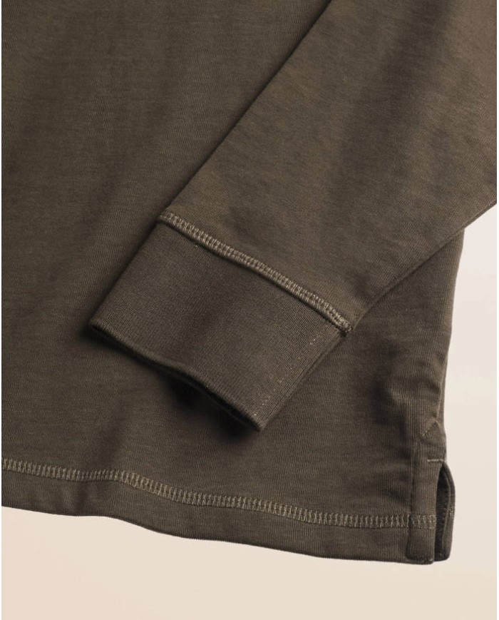MCS POLO IN JERSEY CON COLLO IN VELLUTO A COSTE