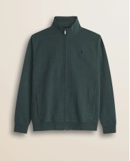 MCS FELPA FULL ZIP IN COTONE SMERIGLIATO