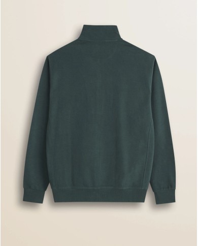 MCS FELPA FULL ZIP IN COTONE SMERIGLIATO