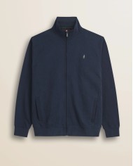 MCS FELPA FULL ZIP IN COTONE SMERIGLIATO