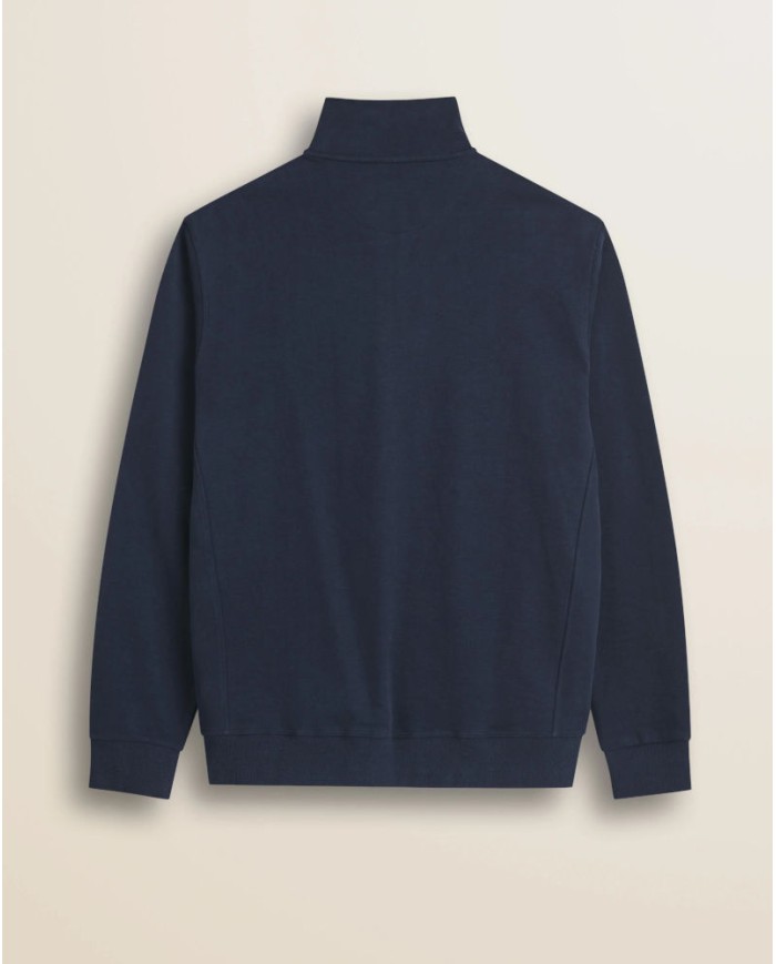 MCS FELPA FULL ZIP IN COTONE SMERIGLIATO