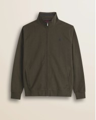 MCS FELPA FULL ZIP IN COTONE SMERIGLIATO