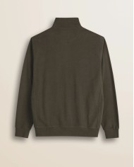 MCS FELPA FULL ZIP IN COTONE SMERIGLIATO
