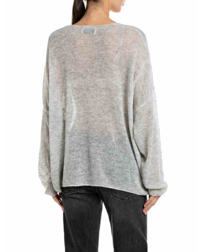 REPLAY MAGLIA CON SCOLLO A V