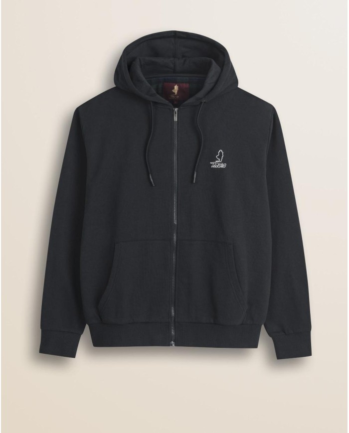 MCS FELPA FULL ZIP CON CAPPUCCIO IN COTONE