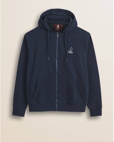 MCS FELPA FULL ZIP CON CAPPUCCIO IN COTONE