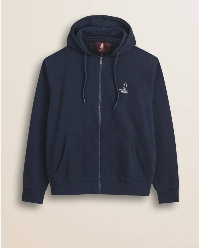 MCS FELPA FULL ZIP CON CAPPUCCIO IN COTONE