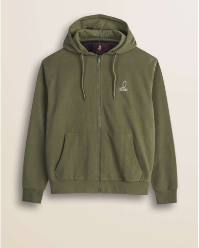 MCS FELPA FULL ZIP CON CAPPUCCIO IN COTONE