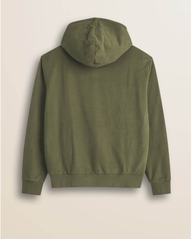 MCS FELPA FULL ZIP CON CAPPUCCIO IN COTONE