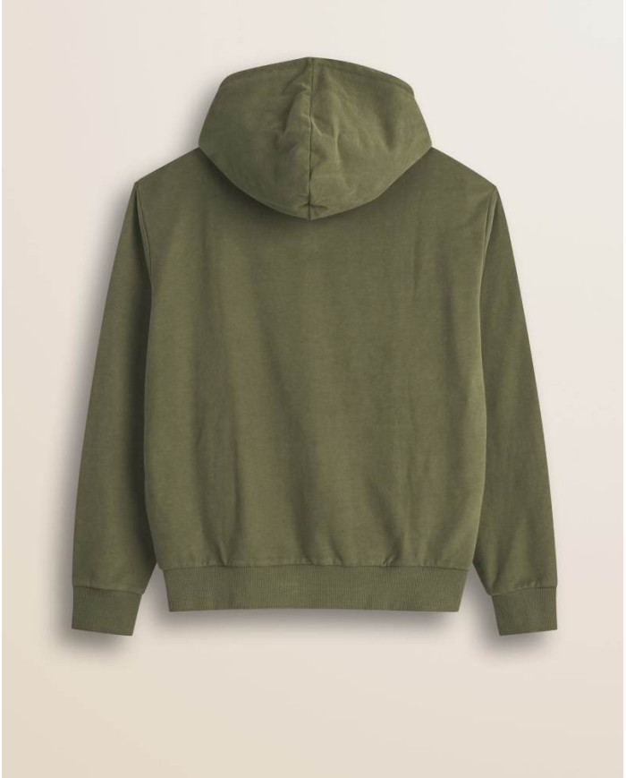 MCS FELPA FULL ZIP CON CAPPUCCIO IN COTONE