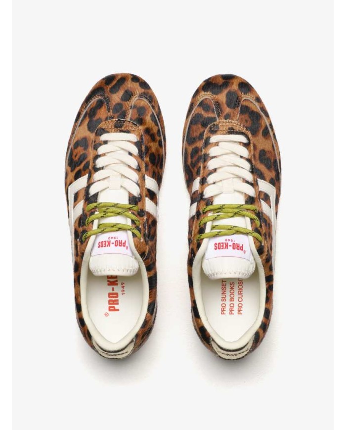 PRO-KEDS SNEAKERS DONNA RACER 77 IN CAVALLINO LEO E AVORIO
