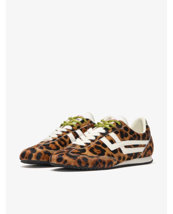 PRO-KEDS SNEAKERS DONNA RACER 77 IN CAVALLINO LEO E AVORIO