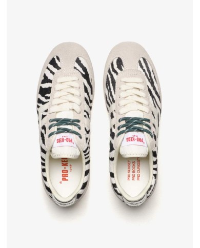 PRO-KEDS SNEAKERS DONNA RACER 77 IN CAVALLINO ZEBRA E AVORIO
