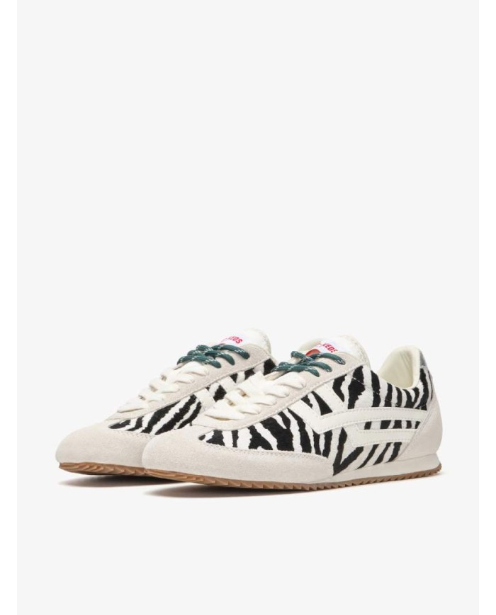 PRO-KEDS SNEAKERS DONNA RACER 77 IN CAVALLINO ZEBRA E AVORIO